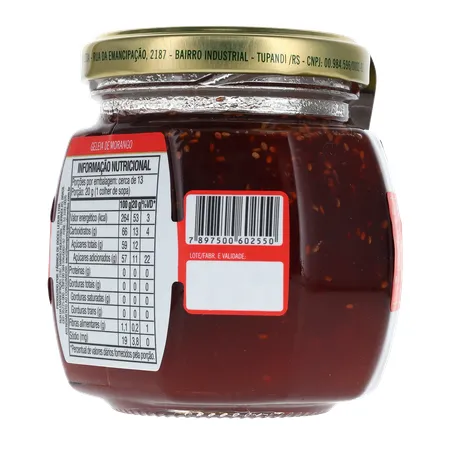 Geleia Bom Princípio Tradicional Morango Pote de Vidro 250gr 360-24