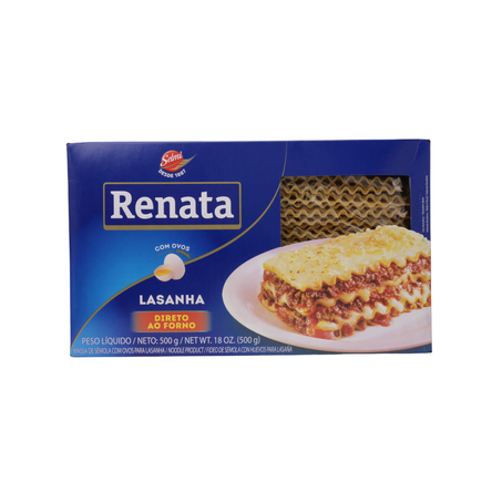 LASANHA RENATA 500G C/OVOS