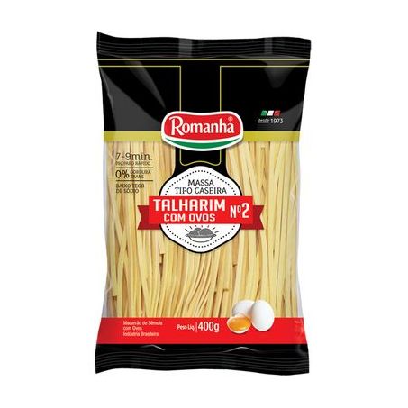 Massa Caseira Romanha 400g Talharim Ninho Com Ovos