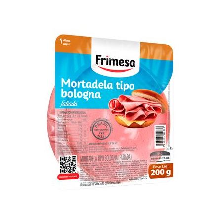 Mortadela Frimesa Fatiada Bologna Embalagem 200G