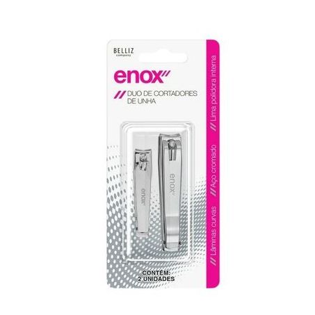 CORTADOR DE UNHAS ENOX DUO PEQUENO/MÉDIO 2 PEÇA