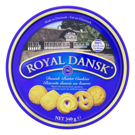 Royal Dansk Biscoito Amanteigado Cookies Sortidos 340G