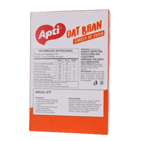 Farelo de Aveia Apti Oat Bran Caixa 150gr 360-19