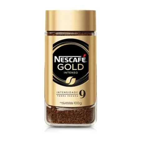 CAFE SOLUVEL EM PO INTENSO 9 NESCAFE GOLD 100G    
