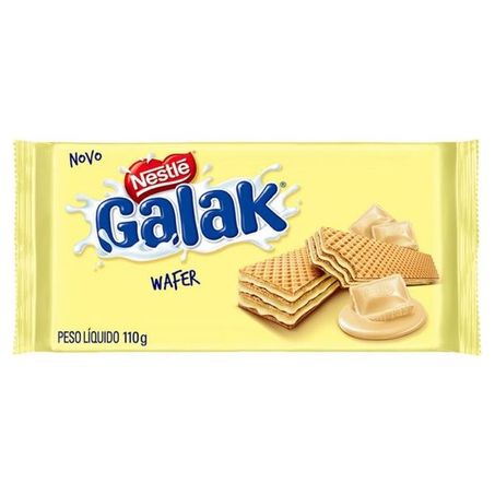 Wafer galak nestlé recheado com chocolate branco 110g