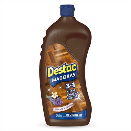 Limpador destac 750ml madeiras lavanda&vanilla
