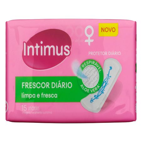PROTETOR DIÁRIO SEM ABAS COM PERFUME INTIMUS DAYS FRESCOR DIÁRIO