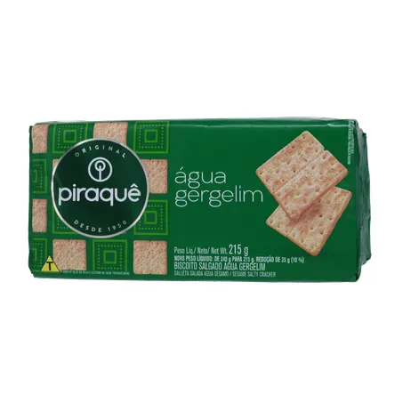 Biscoito Água Piraquê Gergelim 215g 360-1