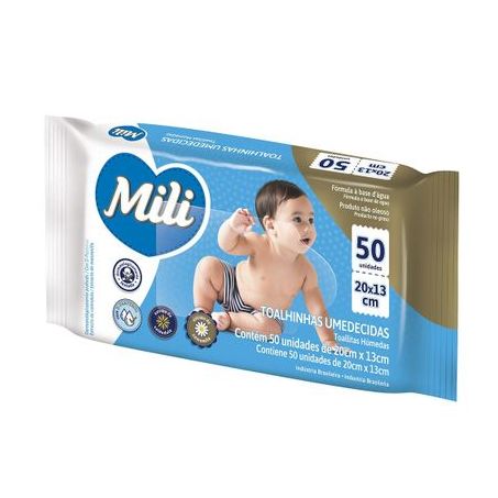 TOALHA UMED BABY 20CM X 13CM MILI C/50