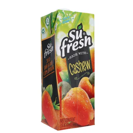Bebida de Fruta Adoçada Su Fresh Caju Caixa com Tampa 1lt 360-15