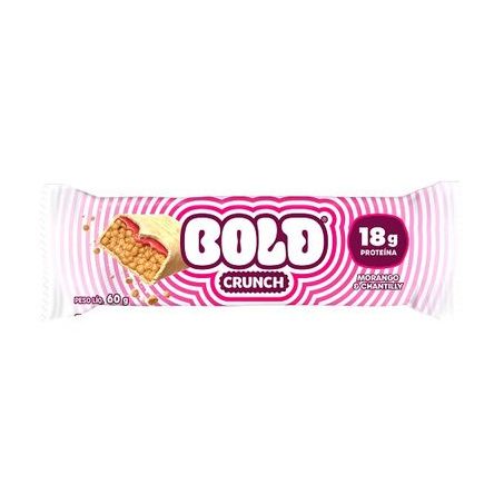 BARRA PROTEINA BOLD CRUNCH MORANGO E CHANTILLY 60G