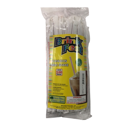 Canudo para milk shake brink fest bio c/100