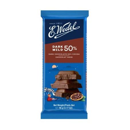 CHOC E WEDEL MILD DARK 50% 90G