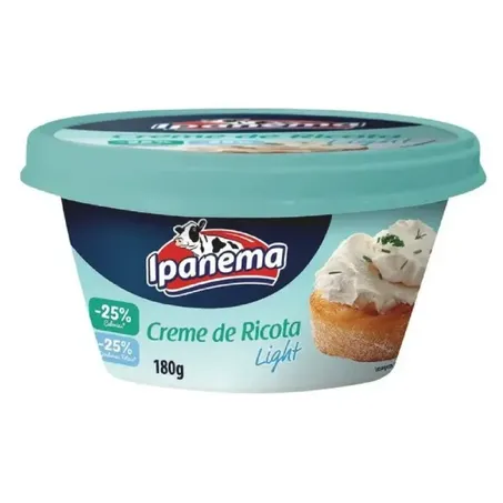 Creme Ricota Ipanema 180g Pote Light