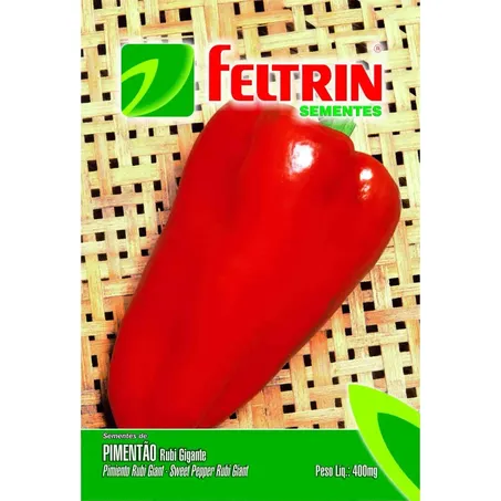 Sementes feltrin 400mg pimentão rubi gigante