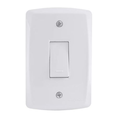 INTERRUPTOR TRAMONTINA CONJUNTO 4X2 COM 1 SIMPLES 10 A 250V