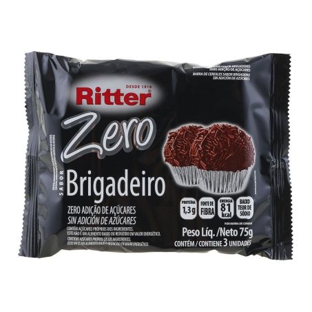CEREAL RITTER C/3 ZERO AÇÚCAR BRIGADEIRO 75G