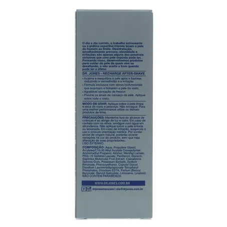 Gel Pós-Barba Dr. Jones Energizante Caixa 75ml 360-2