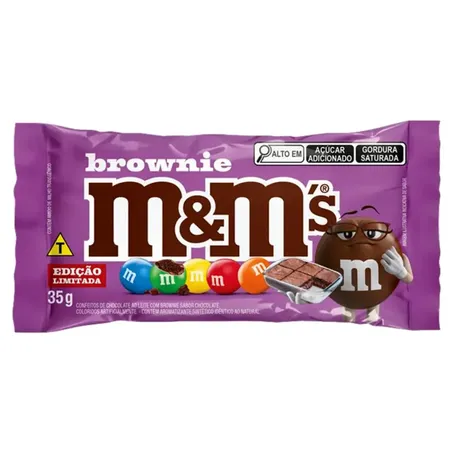 Confeito m&ms 35g brownie