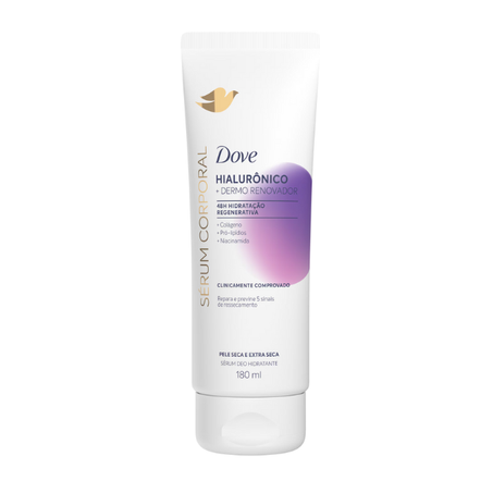 LOCAO DOVE SERUM CORPORAL 180ML HIALURONICO