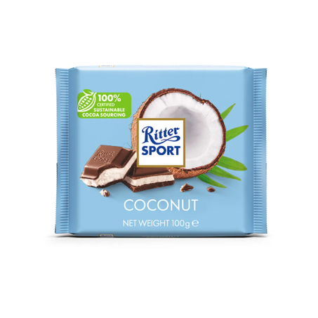 CHOC.RITTER SPORT 100G COCONUT 