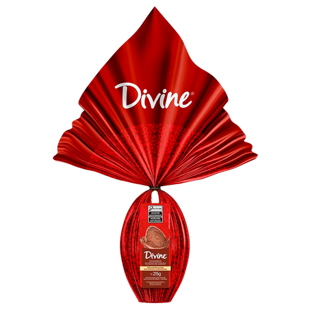 Ovo de Páscoa Divine Divikrek 37% Cacau 215g