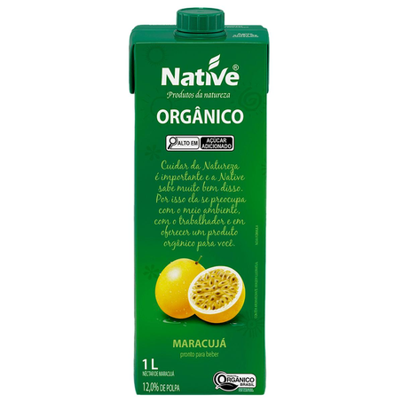 Suco Native 1 Litro - Orgânico - Maracujá - TP