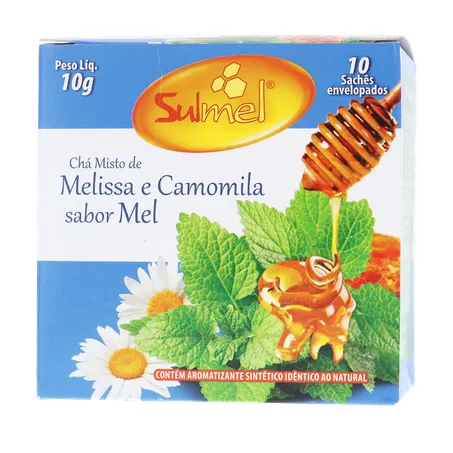 Cha sulmel melissa camomila mel 10g 360-19
