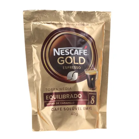 CAFÉ SOLÚVEL EM PÓ NESCAFÉ GOLD ESPRESSO EQUILIBRADO INTENSIDADE 8 SACHÊ 40G 360-35