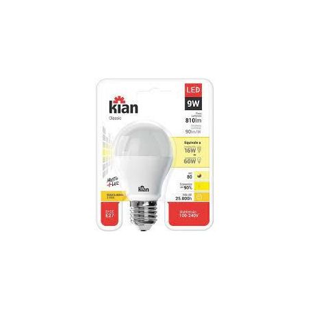 LAMPADA KIAN LED AMARELA 9W                       
