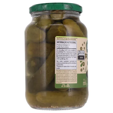 Pepinos em Conserva Cepêra Pote de Vidro 300gr 360-3