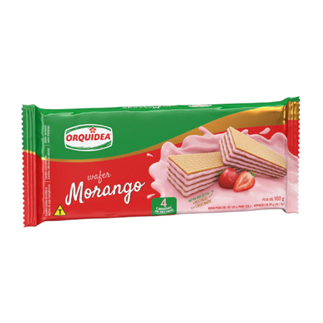 WAFER ORQUIDEA MORANGO 100G