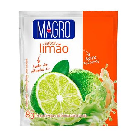 Refresco em Pó Magro 8g - Zero Açúcar - Limão