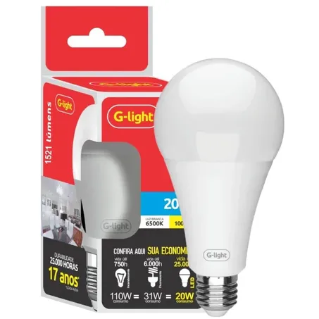 Lampada led ence g light a65 20w 6500k