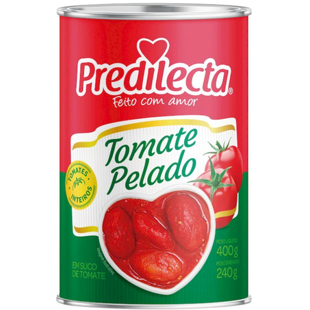 Extrato de tomate predilecta 400g tomate pelado lata