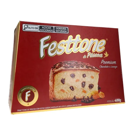 Panettone de Páscoa Festtone Chocolate e Laranja Cristalizada 400G 360-34