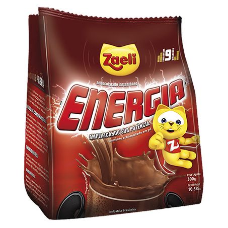 ACHOCOLATADO ZAELI ENERGIA 300 G                  