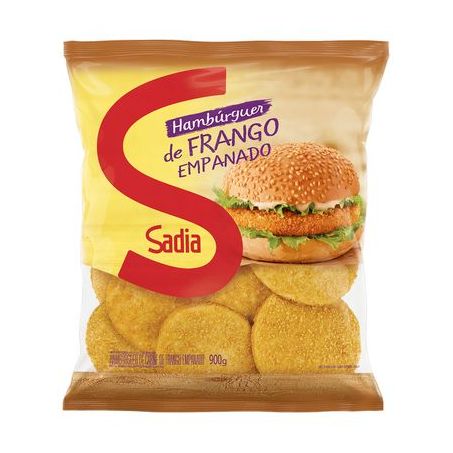HAMBURGUER SADIA FRANGO EMPANADO 900G