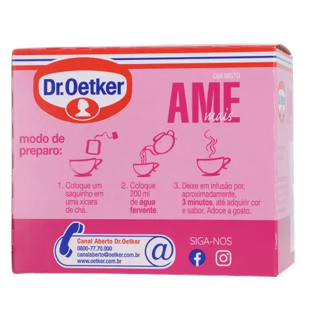 CHÁ DR. OETKER AME MAIS C/10 UNIDADES 360-19