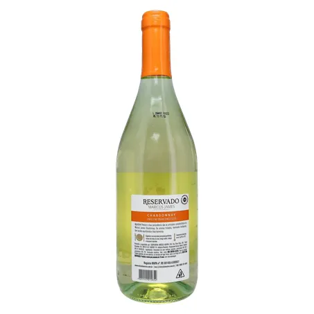 Vinho Brasileiro Branco Meio Seco Marcus James Chardonnay Serra Gaúcha Garrafa 750ml 360-18