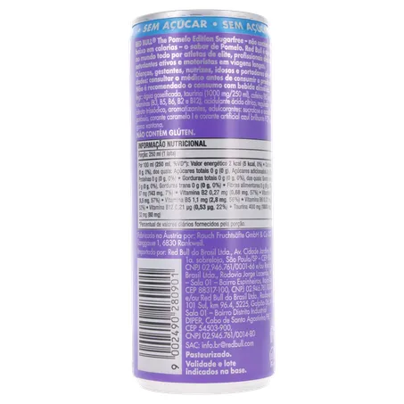 Energético Red Bull S/Ac Pomelo Lt 250ml 360-16