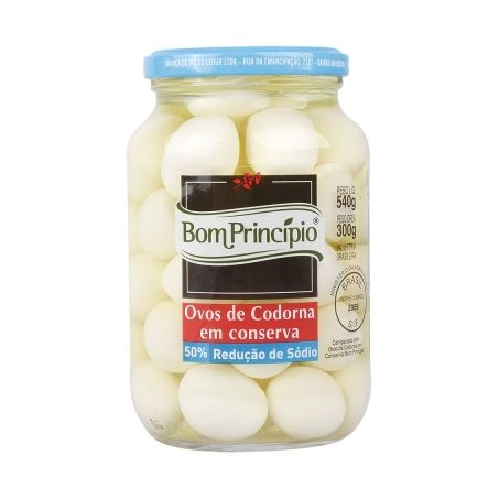 OVOS DE CODORNA 300G BOM PR. 50%-SODIO