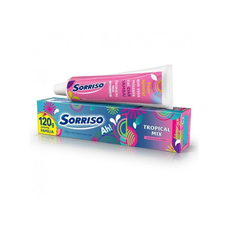 Creme Dental Sorriso Tropical Mix 120g 
 