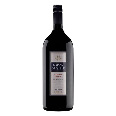 VINHO BRASILEIRO TINTO MEIO SECO MAISON DE VILLE CABERNET MERLOT