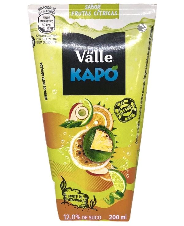 Suco Del Valle Kapo Frutas Cítricas 200ml | Viezzer Supermercados
