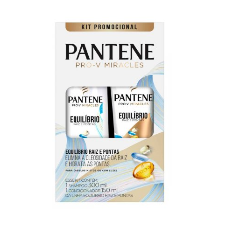 Kit shampoo+ condicionador equilíbrio pantene 450ml
