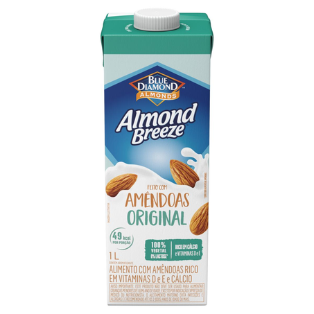 Bebida de Amêndoas Almond Breeze 1 Litro - Original - TP