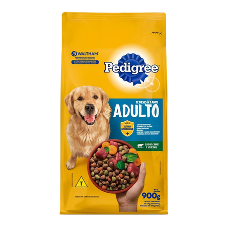 Racao P Caes Pedigree Carne E Vegetais 900g