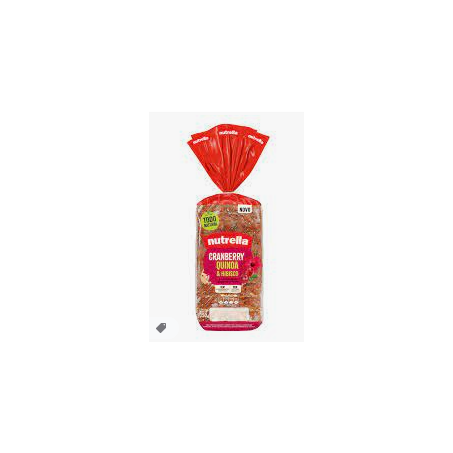 PÃO NUTRELLA CRANBERRY, QUINOA E HIBISCO 350G