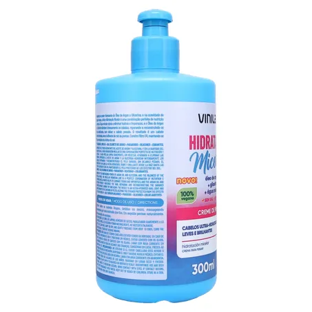 Creme de Pentear Vinilady Hidratação Micelar Frasco 300ml 360-29